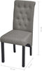 vidaXL - Eetkamerstoelen - 2 - st - stof - lichtgrijs
