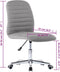 vidaXL - Eetkamerstoelen - 2 - st - stof - lichtgrijs