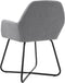 vidaXL - Eetkamerstoelen - 2 - st - stof - lichtgrijs