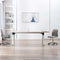 vidaXL - Eetkamerstoelen - 2 - st - stof - lichtgrijs