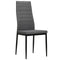vidaXL - Eetkamerstoelen - 2 - st - stof - lichtgrijs
