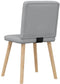 vidaXL - Eetkamerstoelen - 2 - st - stof - lichtgrijs