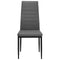 vidaXL - Eetkamerstoelen - 2 - st - stof - lichtgrijs