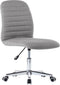 vidaXL - Eetkamerstoelen - 2 - st - stof - lichtgrijs