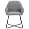 vidaXL - Eetkamerstoelen - 2 - st - stof - lichtgrijs