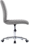 vidaXL - Eetkamerstoelen - 2 - st - stof - lichtgrijs