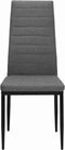 vidaXL - Eetkamerstoelen - 2 - st - stof - lichtgrijs