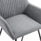 vidaXL - Eetkamerstoelen - 2 - st - stof - lichtgrijs