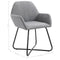 vidaXL - Eetkamerstoelen - 2 - st - stof - lichtgrijs