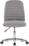 vidaXL - Eetkamerstoelen - 2 - st - stof - lichtgrijs