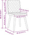 vidaXL - Eetkamerstoelen - 2 - st - stof - wijnrood