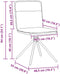 vidaXL - Eetkamerstoelen - 2 - st - stof - wijnrood