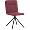 vidaXL - Eetkamerstoelen - 2 - st - stof - wijnrood