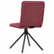 vidaXL - Eetkamerstoelen - 2 - st - stof - wijnrood
