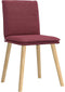 vidaXL - Eetkamerstoelen - 2 - st - stof - wijnrood