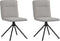 vidaXL - Eetkamerstoelen - 2 - st - stof - wolk - grijs