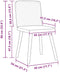 vidaXL - Eetkamerstoelen - 2 - st - stof - wolk - grijs