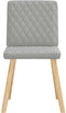 vidaXL - Eetkamerstoelen - 2 - st - stof - wolk - grijs
