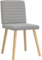 vidaXL - Eetkamerstoelen - 2 - st - stof - wolk - grijs