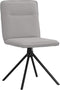 vidaXL - Eetkamerstoelen - 2 - st - stof - wolk - grijs