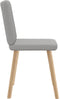 vidaXL - Eetkamerstoelen - 2 - st - stof - wolk - grijs