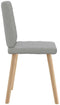 vidaXL - Eetkamerstoelen - 2 - st - stof - wolk - grijs