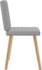 vidaXL - Eetkamerstoelen - 2 - st - stof - wolk - grijs