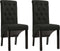 vidaXL - Eetkamerstoelen - 2 - st - stof - zwart