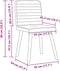 vidaXL - Eetkamerstoelen - 2 - st - stof - zwart