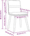vidaXL - Eetkamerstoelen - 2 - st - stof - zwart