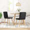vidaXL - Eetkamerstoelen - 2 - st - stof - zwart
