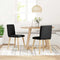 vidaXL - Eetkamerstoelen - 2 - st - stof - zwart