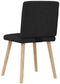 vidaXL - Eetkamerstoelen - 2 - st - stof - zwart