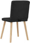vidaXL - Eetkamerstoelen - 2 - st - stof - zwart