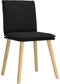 vidaXL - Eetkamerstoelen - 2 - st - stof - zwart