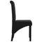 vidaXL - Eetkamerstoelen - 2 - st - stof - zwart