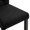 vidaXL - Eetkamerstoelen - 2 - st - stof - zwart