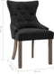 vidaXL - Eetkamerstoelen - 2 - st - stof - zwart