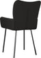 vidaXL - Eetkamerstoelen - 2 - st - stof - zwart
