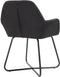vidaXL - Eetkamerstoelen - 2 - st - stof - zwart