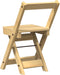 vidaXL - Eetkamerstoelen - 4 - st - Corona - inklapbaar - grenenhout - wasbruin
