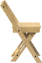 vidaXL - Eetkamerstoelen - 4 - st - Corona - inklapbaar - grenenhout - wasbruin