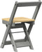 vidaXL - Eetkamerstoelen - 4 - st - Corona - inklapbaar - massief - grenenhout - grijs