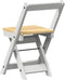 vidaXL - Eetkamerstoelen - 4 - st - Corona - inklapbaar - massief - grenenhout - wit