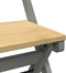 vidaXL - Eetkamerstoelen - 4 - st - Corona - inklapbaar - massief - grenenhout - grijs