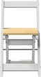 vidaXL - Eetkamerstoelen - 4 - st - Corona - inklapbaar - massief - grenenhout - wit
