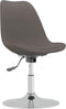 vidaXL - Eetkamerstoelen - 4 - st - draaibaar - stof - donkergrijs