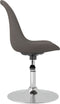 vidaXL - Eetkamerstoelen - 4 - st - draaibaar - stof - donkergrijs