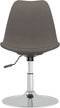 vidaXL - Eetkamerstoelen - 4 - st - draaibaar - stof - donkergrijs