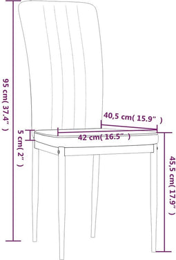 vidaXL - Eetkamerstoelen - 4 - st - fluweel - blauw